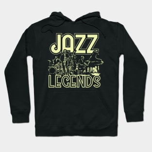 Jazz Legends-Vintage Jazz Club Theme Hoodie